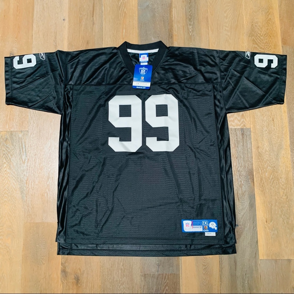 Vintage Oakland Raiders NFL Warren Sapp #99 Jersey